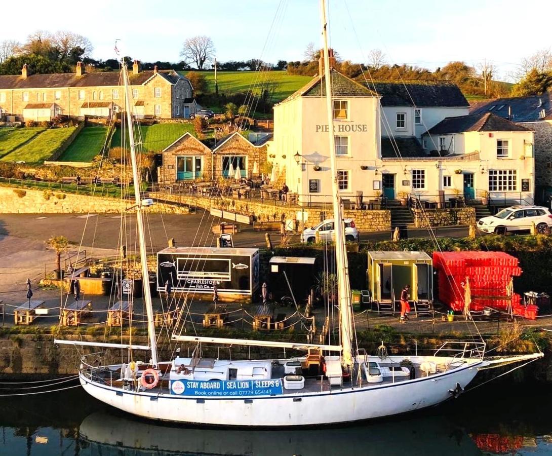 Hotel Stunning Yacht Sea Lion In Charlestown Harbour, Cornwall Exteriér fotografie
